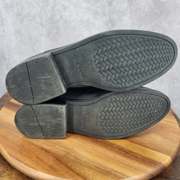 Cole Haan Chelsea Boots Womens 9 B Mara Grand Black Leather Waterproof Pull On - Picture 11 of 12